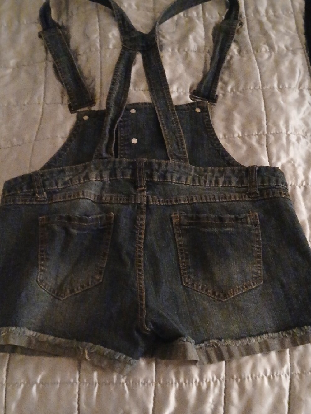 Blue Spice vintage Y2K Overall Jeans Shorts